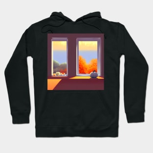 Alone in the Patch Pumpkin Season Quiet Autumn Mood with All Pumpkin Patches Introverting Hoodie